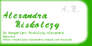 alexandra miskolczy business card